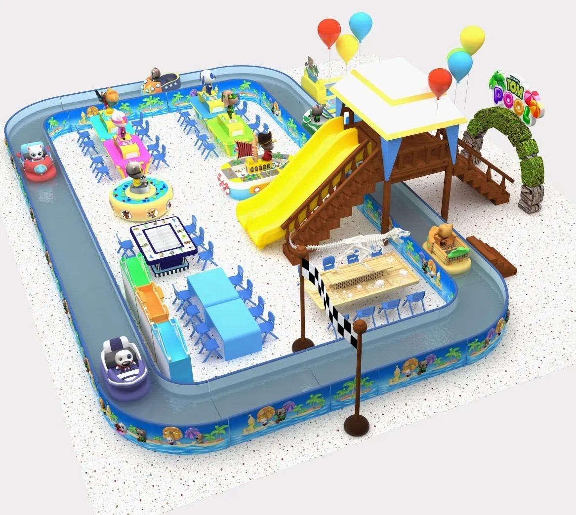 Indoor Amusement Equipment River Water Park Kids Drifitng Waterway Park New Adventure and Amusement Equipment with Whole Project